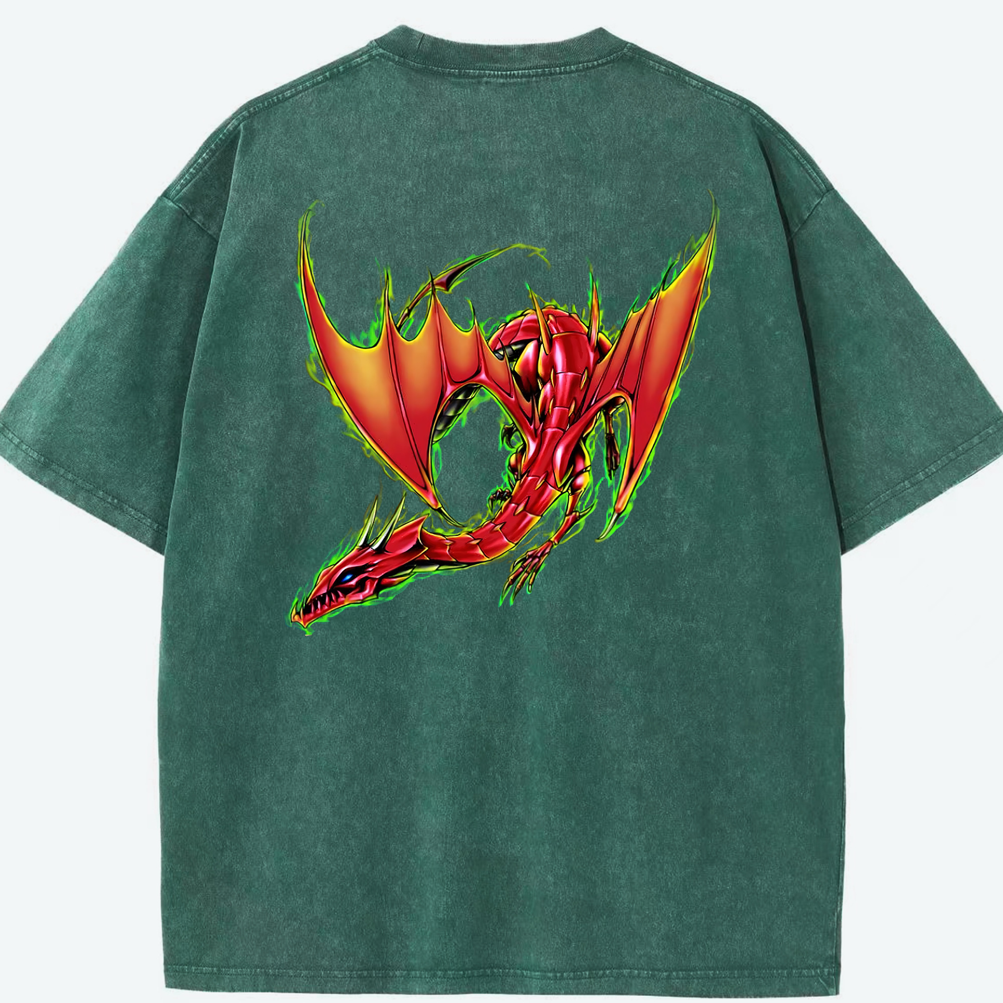 （画像用） 遊☆戯☆王 Yu-Gi-Oh! 綿100% ヴィンテージ風 半袖Tシャツ（背面プリント）